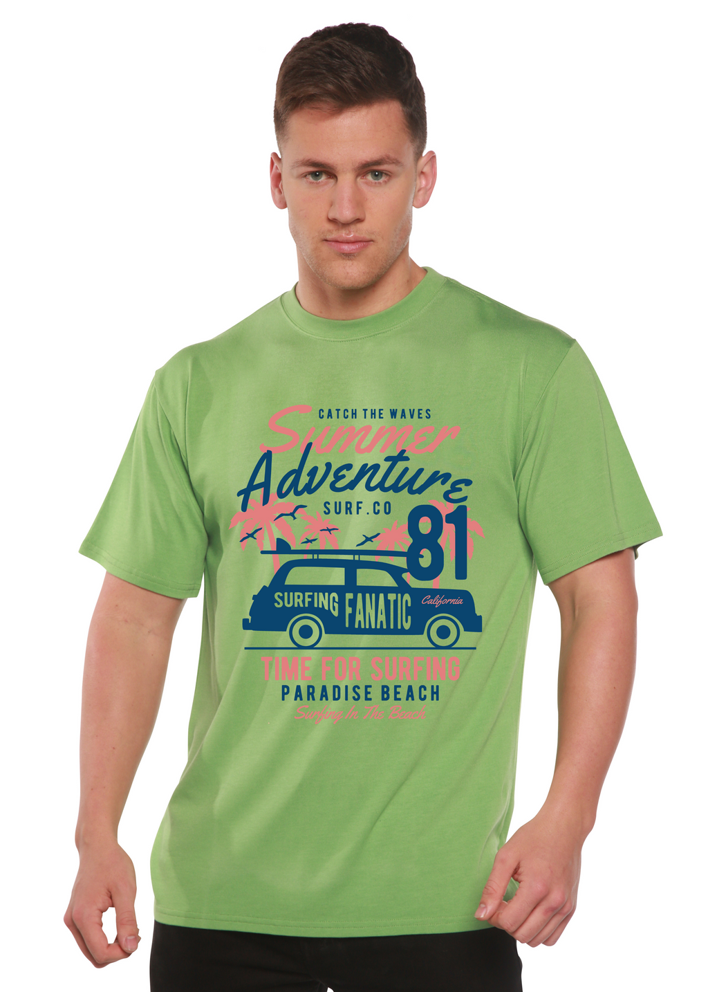 Sammer Adventure Spun Bamboo® Men's Bamboo Viscose/Organic Cotton Short Sleeve Graphic T-Shirt