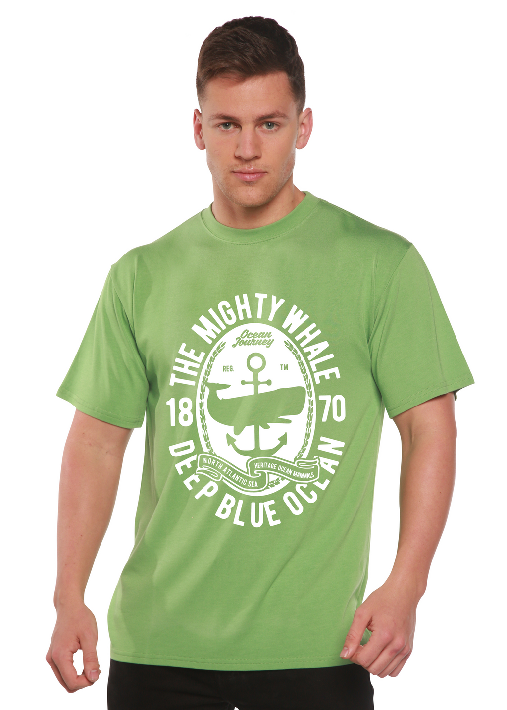 The Mighty Spun Bamboo® Men's Bamboo Viscose/Organic Cotton Short Sleeve Graphic T-Shirt