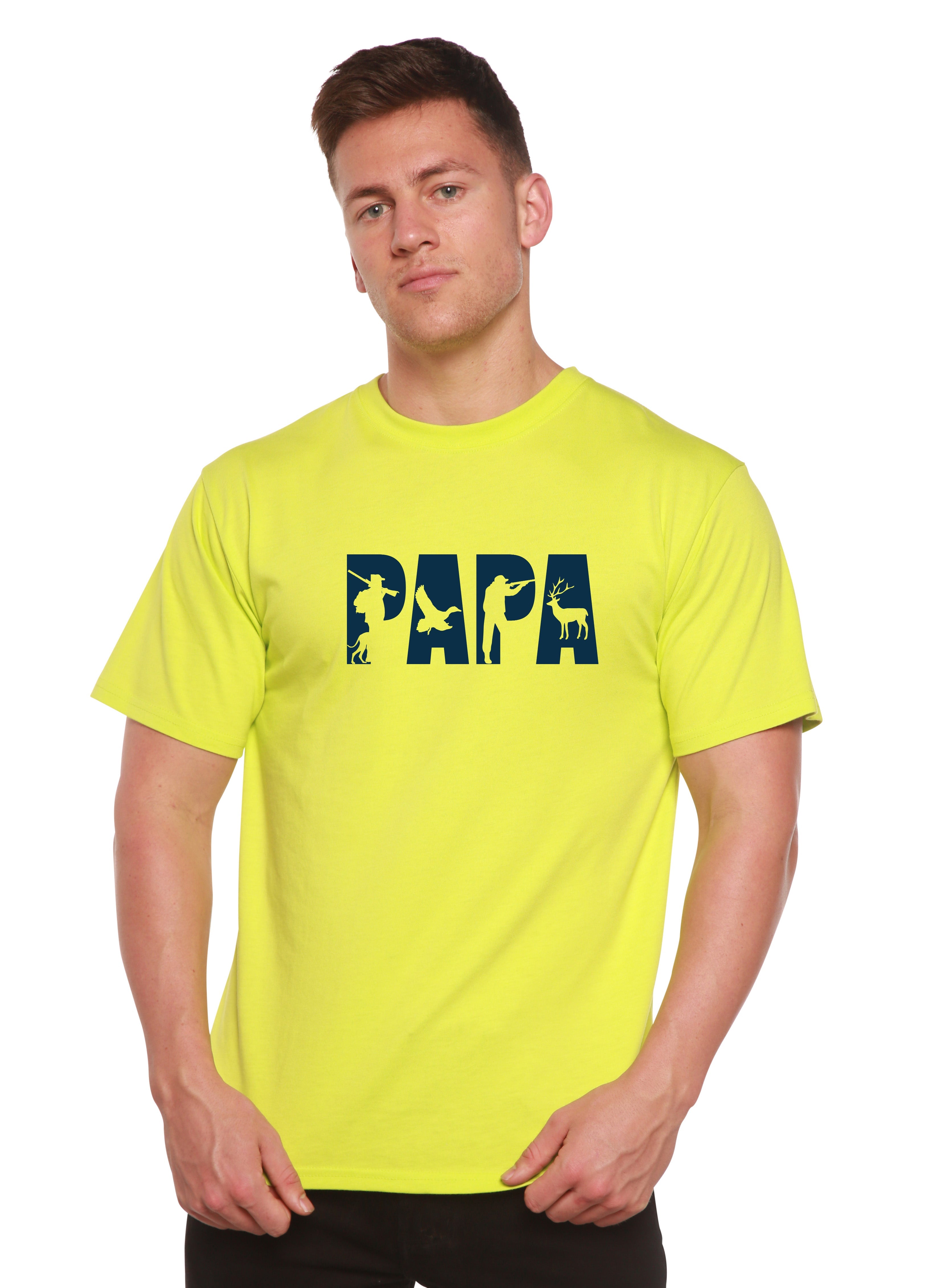 PAPA Men's Bamboo Viscose/Organic Cotton Short Sleeve Graphic T-Shirt