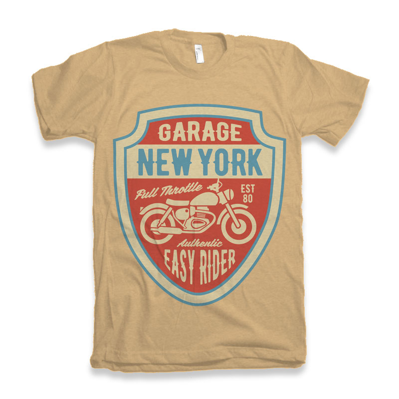 Garage New York Men's Bamboo Viscose/Organic Cotton Short Sleeve Graphic T-Shirt