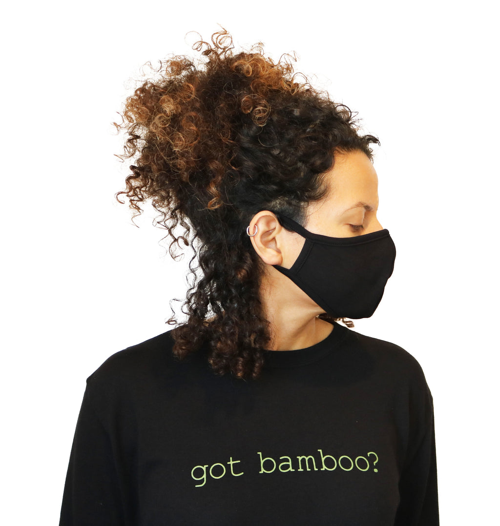 Spun Bamboo Breathable Face Mask - Natural, Silky Soft, Ultra Comfortable